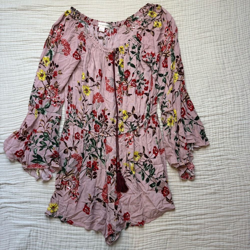NORDSTROM Band of Gypsies Floral Play Suit Romper
